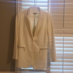 White Boyfriend Blazer